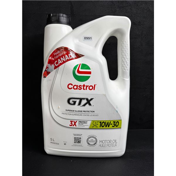 Castrol GTX SAE 10W-30 Motor Oil 5L - New