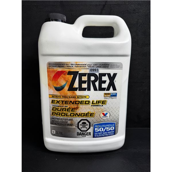 Zerex Extended Life Coolant 50/50 Mix 3.78L - New