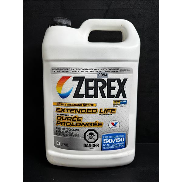 Zerex Extended Life Coolant 50/50 Mix 3.78L - New