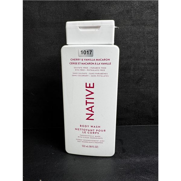Native Cherry and Vanilla Macaron Body Wash 532ml - New