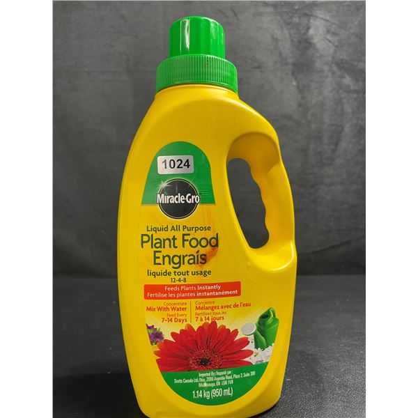 1 Jug of MiracleGro Liquid All-Purpose Plant Food (1.14kg) - New