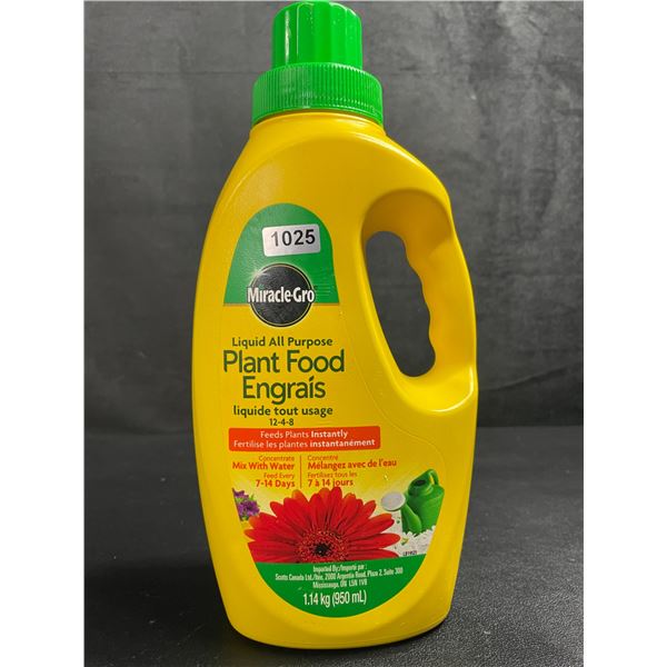 1 Jug of MiracleGro Liquid All-Purpose Plant Food (1.14kg) - New