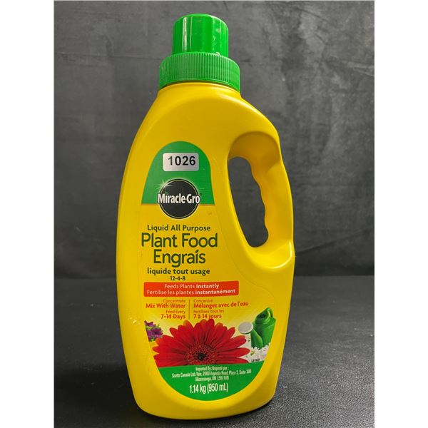 1 Jug of MiracleGro Liquid All-Purpose Plant Food (1.14kg) - New