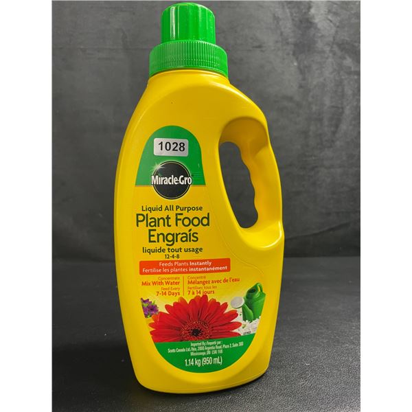 1 Jug of MiracleGro Liquid All-Purpose Plant Food (1.14kg) - New