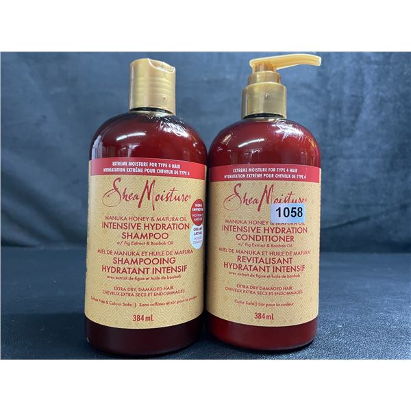 Shea Moisture Manuka Honey Intensive Hydration Shampoo & Conditioner Set (384ml) - New!