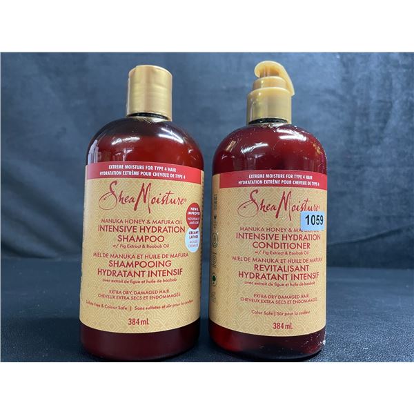 Shea Moisture Manuka Honey Intensive Hydration Shampoo & Conditioner Set (384ml) - New!