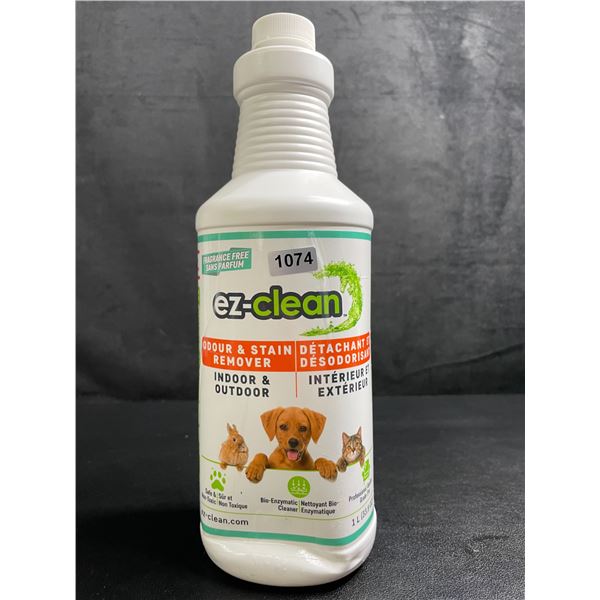 Ez-Clean Odour & Stain Remover (1L) For Indoors/Outdoors; Great for Removing Pet Stains/Odours - New