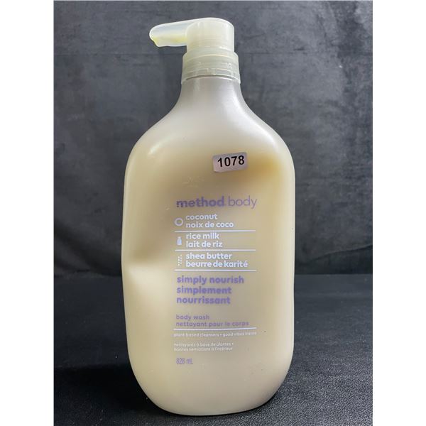 Method Simply Nourish Body Wash (828ml) Coconut, Rice Milk & Shea Butter - New