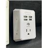 Image 3 : 1 Wall Outlet Extender with USB-Ports - New