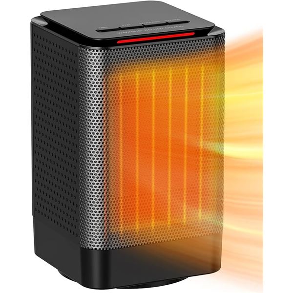 1 Electric Space Heater; Portable Oscillating Heater for Indoor Use (950W) - New (No Box)