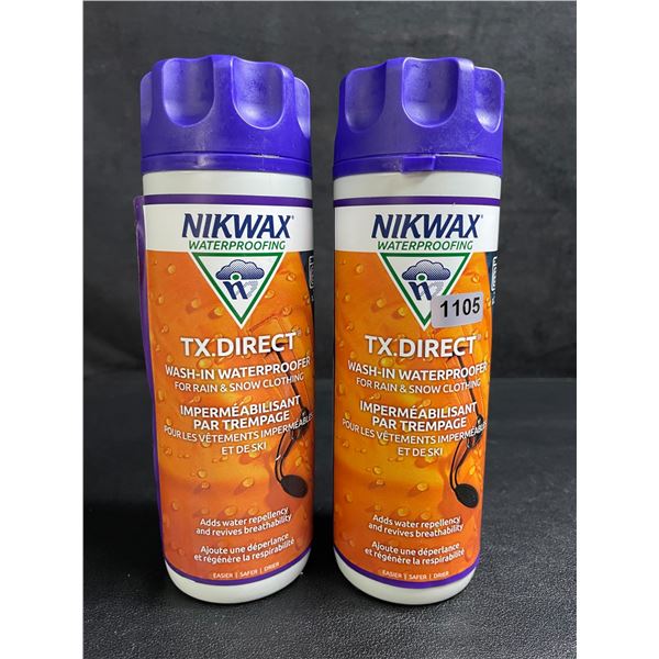 Lot of 2 NIKWAX TX.Direct Wash-In Waterproofer for Rain & Snow Clothing (300ml) - New