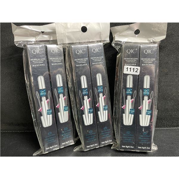 Lot of 6 QIC 4D Volume Intense Mascaras - New