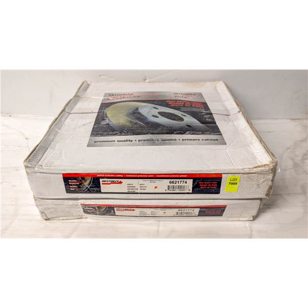 FRONT FORD/LINC DISC BRAKE ROTORS - PAIR