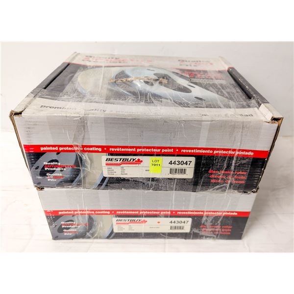 NEW FRONT BESTBUY DISC BRAKE ROTORS - PAIR