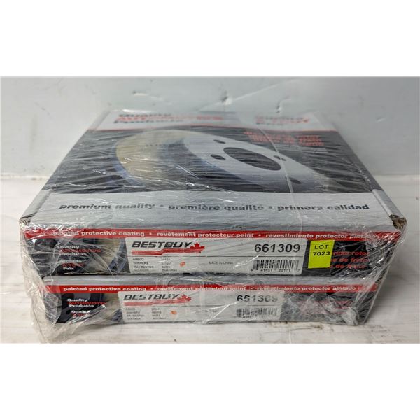 NEW REAR VW GOLF, JETTA, AUDI BRAKE ROTORS - PAIR