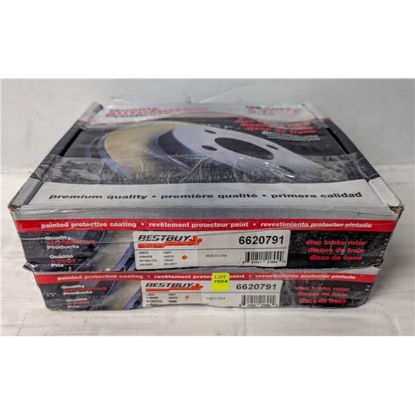 NEW FRONT DODGE/MITSUBISHI BRAKE ROTORS - PAIR