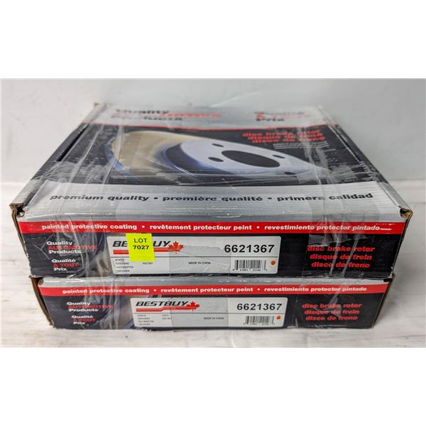 NEW HYUNDAI FRONT BRAKE ROTORS - PAIR