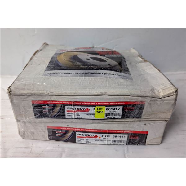 NEW SUBARU REAR BRAKE ROTORS - PAIR