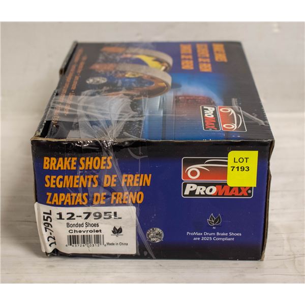 REAR BRAKE SHOES PROMAX CHEV, PONTIAC, SATURN