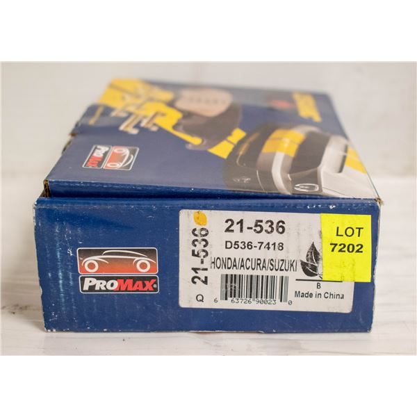PROMAX REAR BRAKE PADS ACURA, HONDA, ISUZU