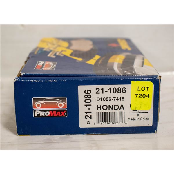 PROMAX REAR BRAKE PADS ACURA RDX, HONDA