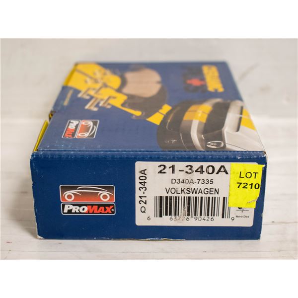 PROMAX REAR BRAKE PADS AUDI, VOLKSWAGON