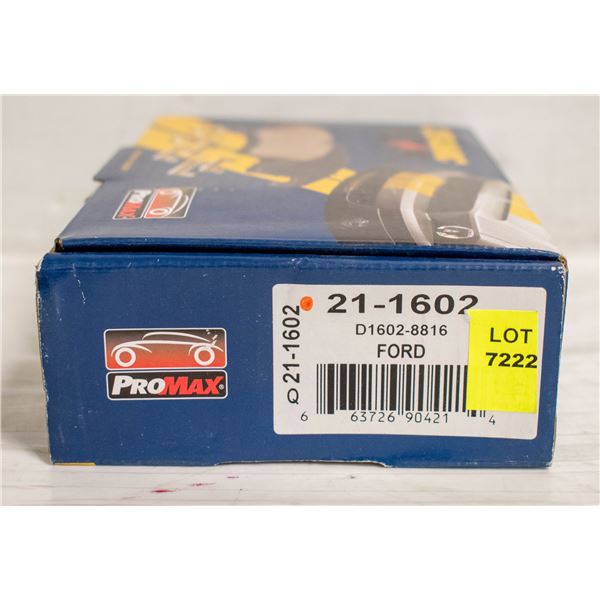 PROMAX REAR BRAKE PADS FORD F150