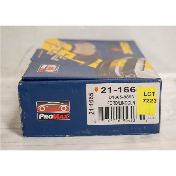 PROMAX REAR BRAKE PADS FORD SSV, MKC, MKZ, PORSCHE
