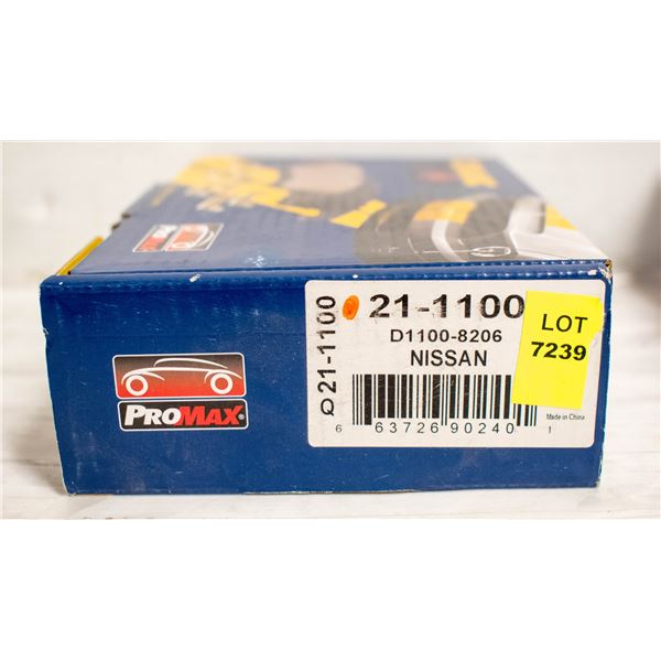NEW NISSAN PROMAX FRONT BRAKE PADS