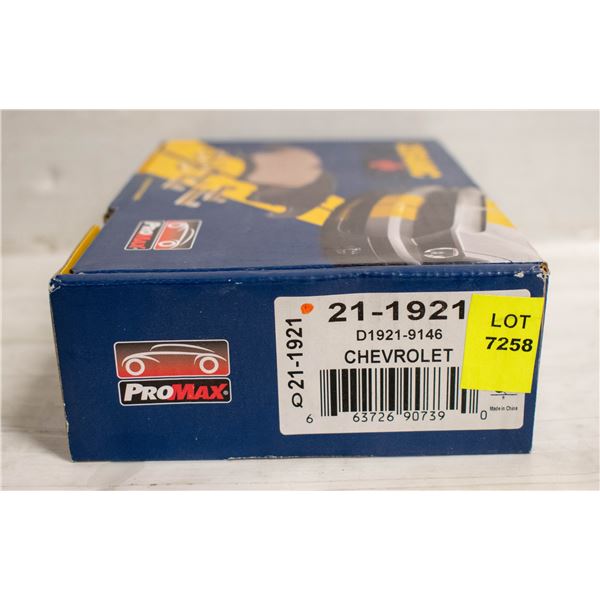 NEW CHEVROLET PROMAX REAR BRAKE PADS