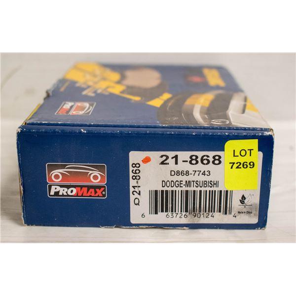 NEW CHRYSLER, MITSUBISHI REAR BRAKE PADS