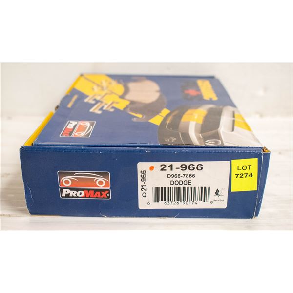 NEW RAM, B1500 VAN PROMAX FRONT BRAKE PADS