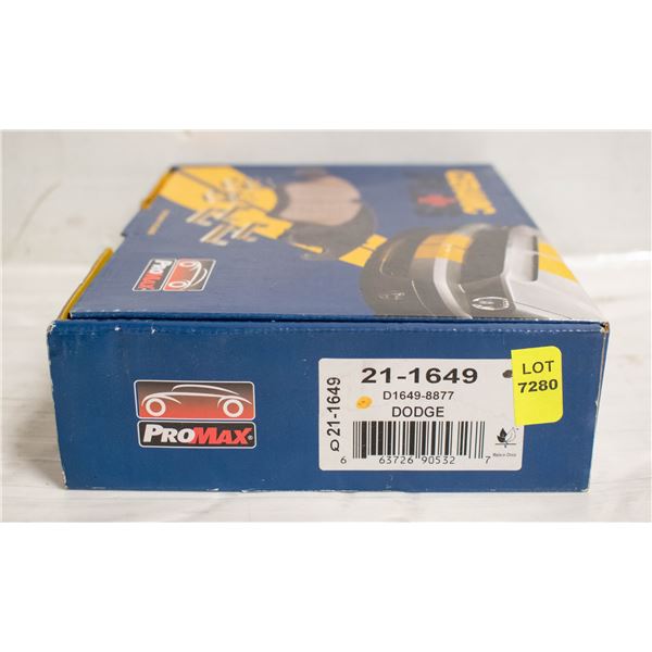 NEW INFINITI, NISSAN PROMAX FRONT BRAKE PADS