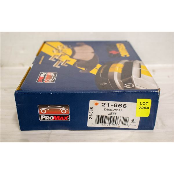 NEW DODGE, CHEROKEE PROMAX REAR BRAKE PADS