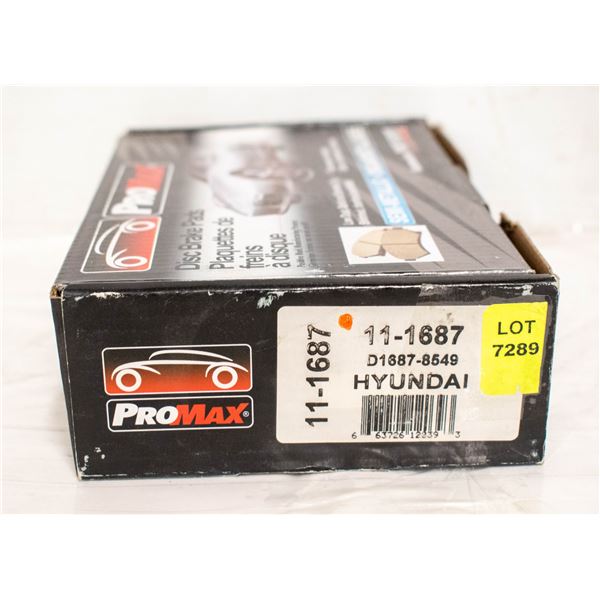 NEW HYUNDAI PROMAX FRONT BRAKE PADS