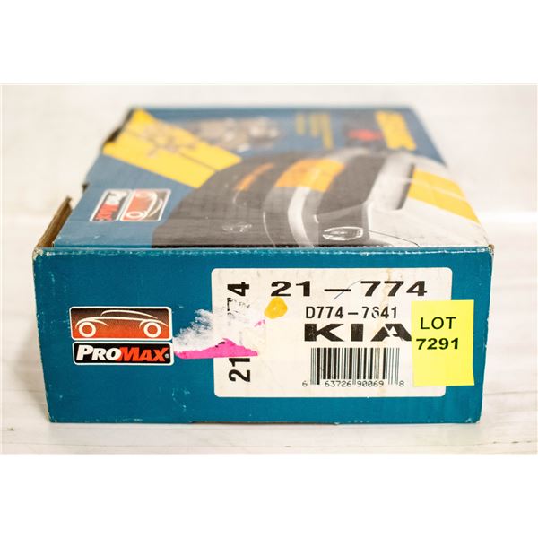 NEW KIA PROMAX FRONT BRAKE PADS