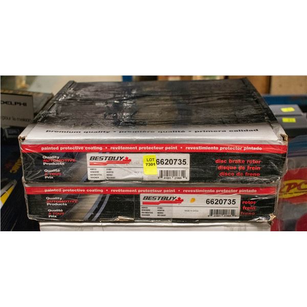 NEW FRONT NISSAN DISC BRAKE ROTORS - PAIR