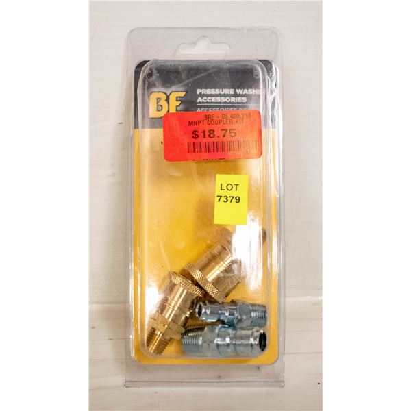 BE PRESSURE WASHER MNPT COUPLER KIT