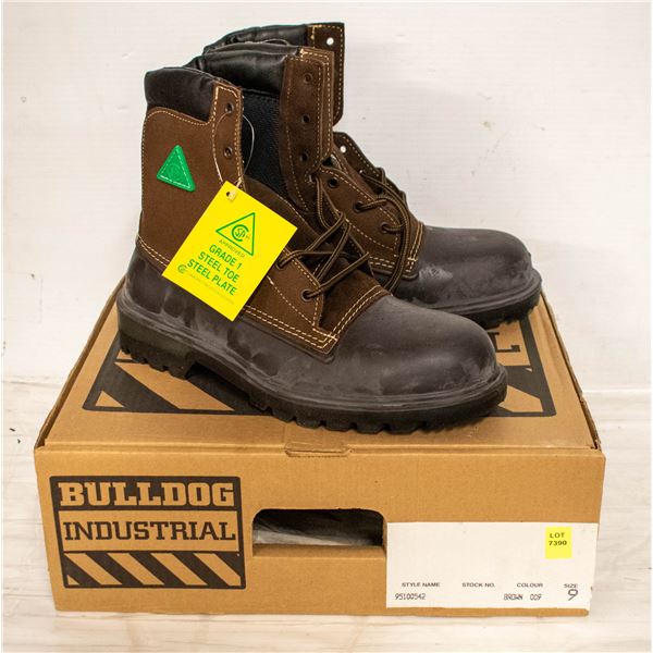 BULLDOG INDUSTRIAL CSA STEEL TOE WORK BOOT - 9
