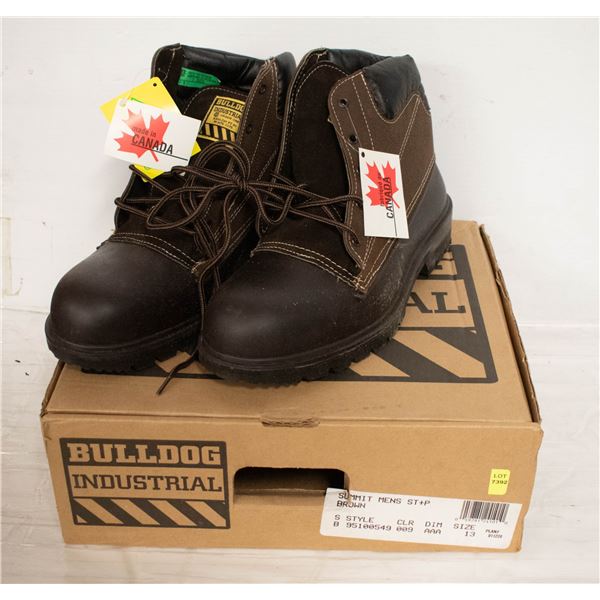 BULLDOG INDUSTRIAL CSA STEEL TOE WORK BOOT - 13