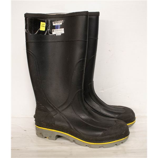 SERVUS CSA APPROVED BLACK RUBBER BOOT - 11