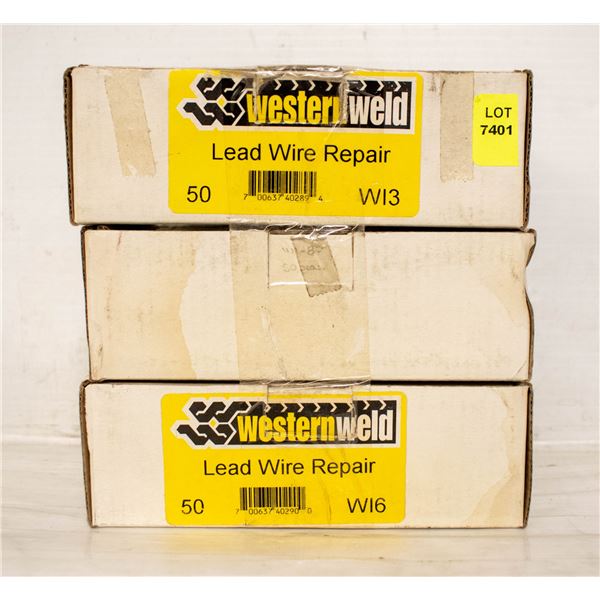 WESTERNWELD LEAD WIRE REPAIR 50 PC X 3 BOXES