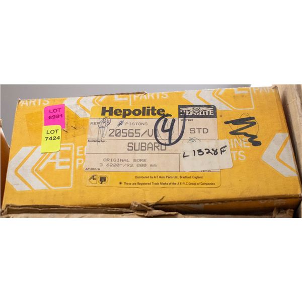 HEPOLITE L1328F PISTON SET 4 SUBARU EA63 EA71 3.62
