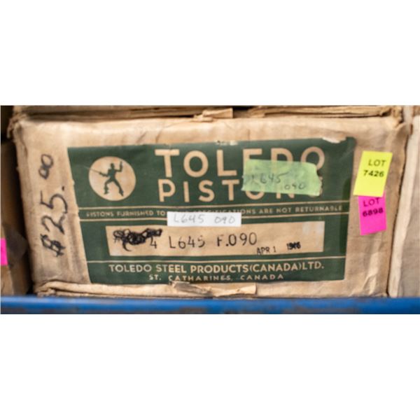 TOLEDO L645F PISTONS (4) FORD MODEL A / B 1928-32