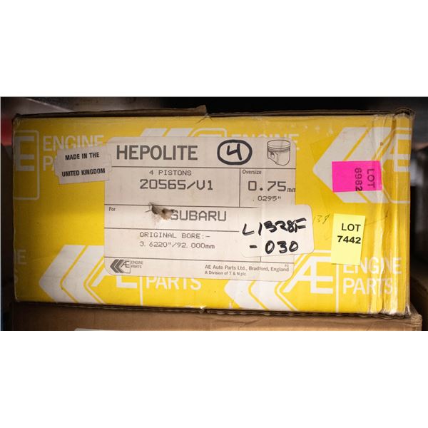 HEPOLITE PISTON SET 4 SUBARU EA63 EA71 3.652" .030