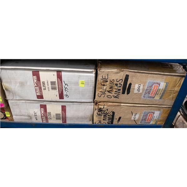 PARTIAL SHELF LOT OF ASSORTED CYLINDER SLEEVES