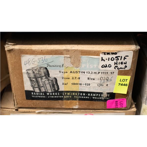 C1033 PISTON SET 4 CONTINENTAL F162 I4 STD