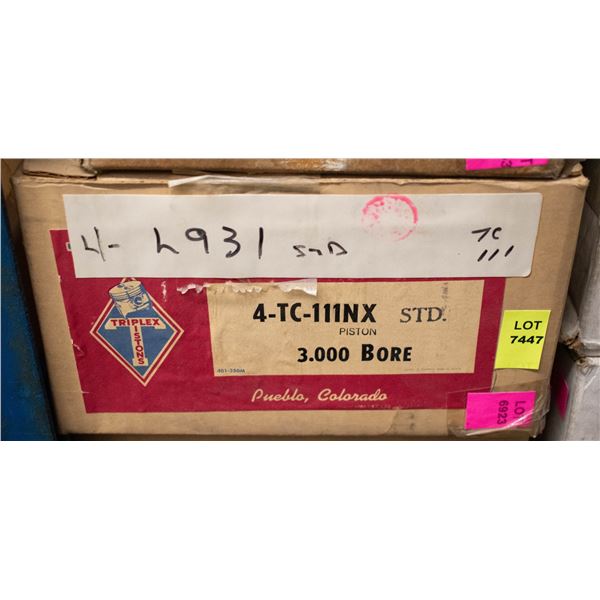 TRIPLEX TC111NX PISTON SET 4 WISCONSIN TE-VE4 STD