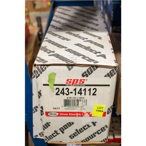 SPS 243-14112 STARTER MOTOR, 12V CW ROTATION.