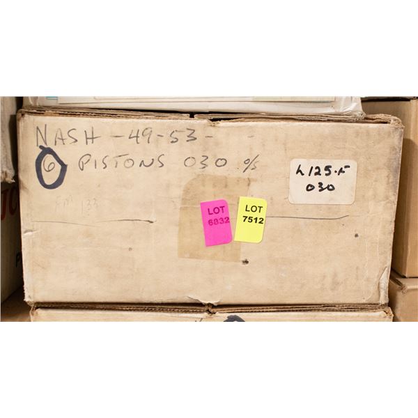 TRW L125F PISTONS (6) NASH 1949-53 .030